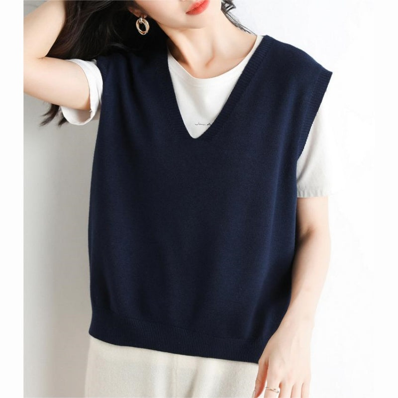đ„Soldes 49% de rĂ©ductionđGilet en Tricot Ă col en V Ultra-Doux pour Femmes