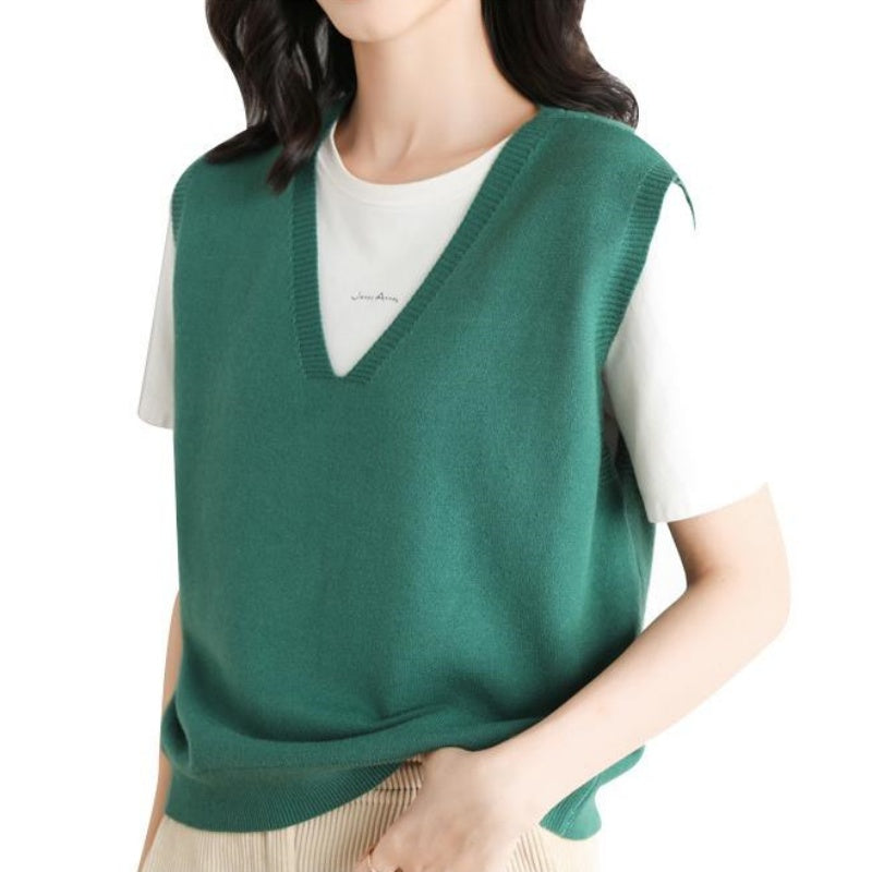 đ„Soldes 49% de rĂ©ductionđGilet en Tricot Ă col en V Ultra-Doux pour Femmes