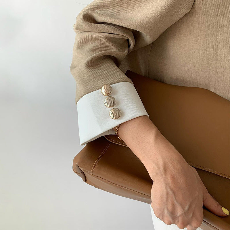 🍂Ensemble de 2 Pièces pour Femmes : Veste Élégante à Col Montant et Pantalon✨Livraison gratuite