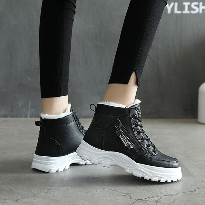 🍂Nouveaux styles pour l'automne et l'hiver❄️Bottes à lacets chaudes et imperméables pour femmes