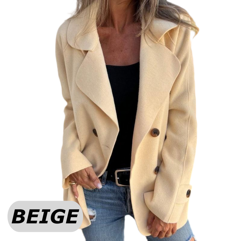 ✨Obtenir 50% de réduction💖Manteau décontracté à revers et à manches longues pour femmes
