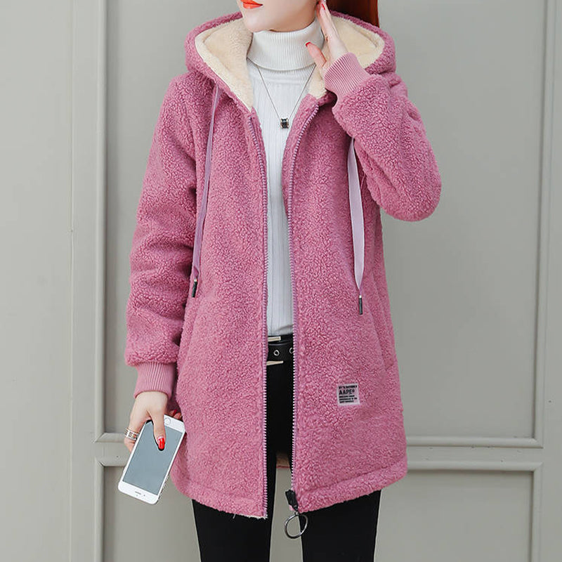 🎁DERNIER JOUR 49% DE RÉDUCTION🔥Manteau d'hiver chaud et épais en fausse laine d'agneau pour femme