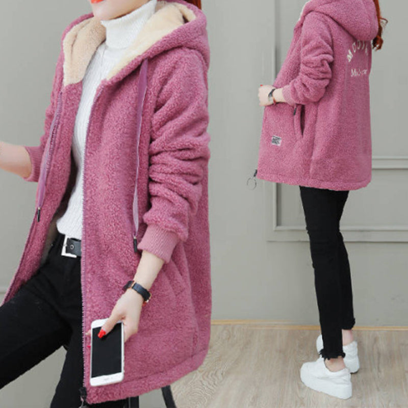 🎁DERNIER JOUR 49% DE RÉDUCTION🔥Manteau d'hiver chaud et épais en fausse laine d'agneau pour femme