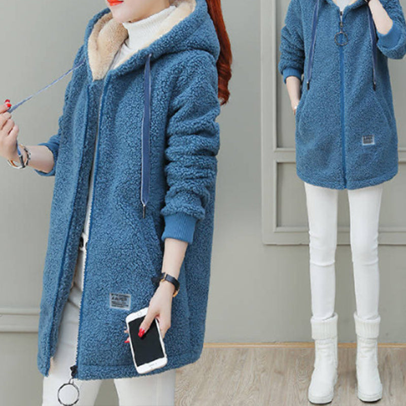 🎁DERNIER JOUR 49% DE RÉDUCTION🔥Manteau d'hiver chaud et épais en fausse laine d'agneau pour femme