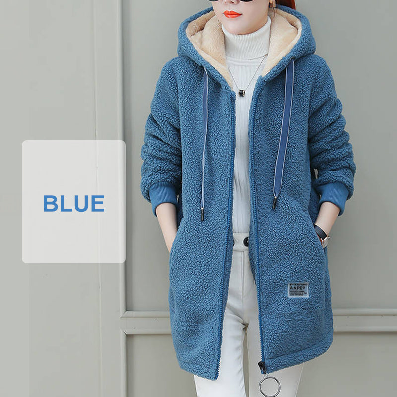 🎁DERNIER JOUR 49% DE RÉDUCTION🔥Manteau d'hiver chaud et épais en fausse laine d'agneau pour femme