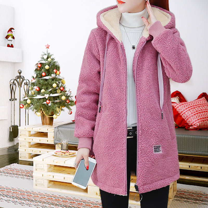 🎁DERNIER JOUR 49% DE RÉDUCTION🔥Manteau d'hiver chaud et épais en fausse laine d'agneau pour femme