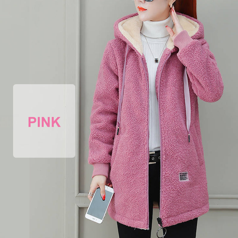 🎁DERNIER JOUR 49% DE RÉDUCTION🔥Manteau d'hiver chaud et épais en fausse laine d'agneau pour femme