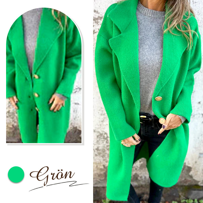 🌸Soldes d'automne 50% de réduction💕Manteau à revers en tweed à manches longues pour femmes