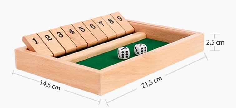 JEUX FAMILIAUX AMUSANTS - Shut The Box Brädspel🎲