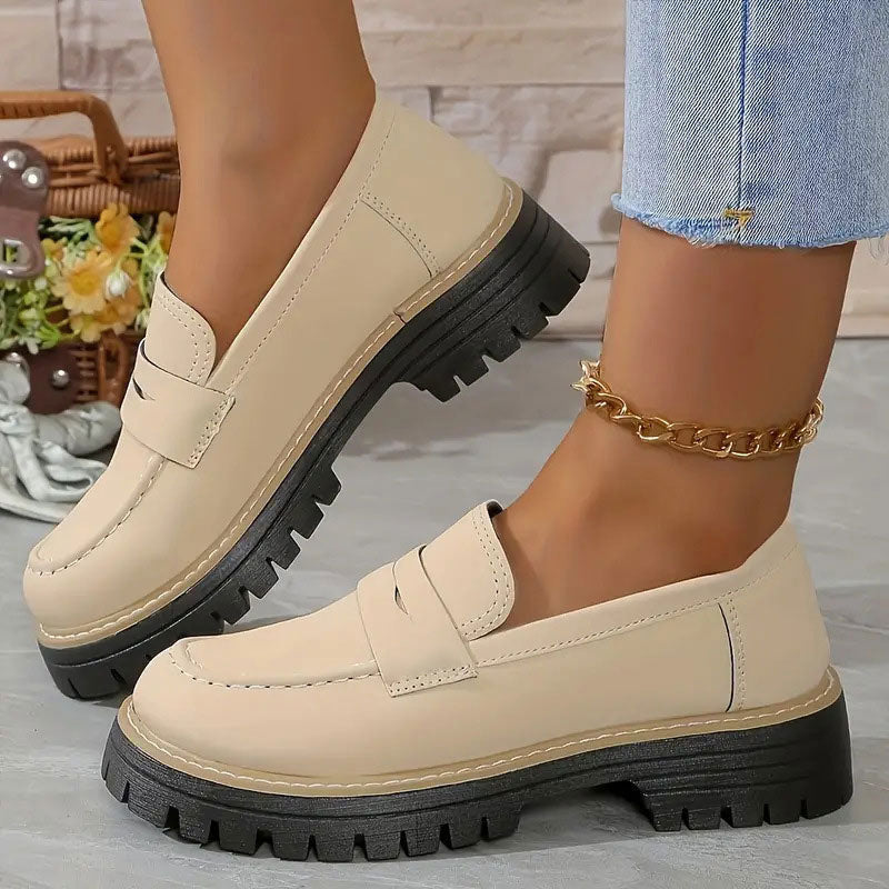 Mocassins à plateforme confortables pour femmes