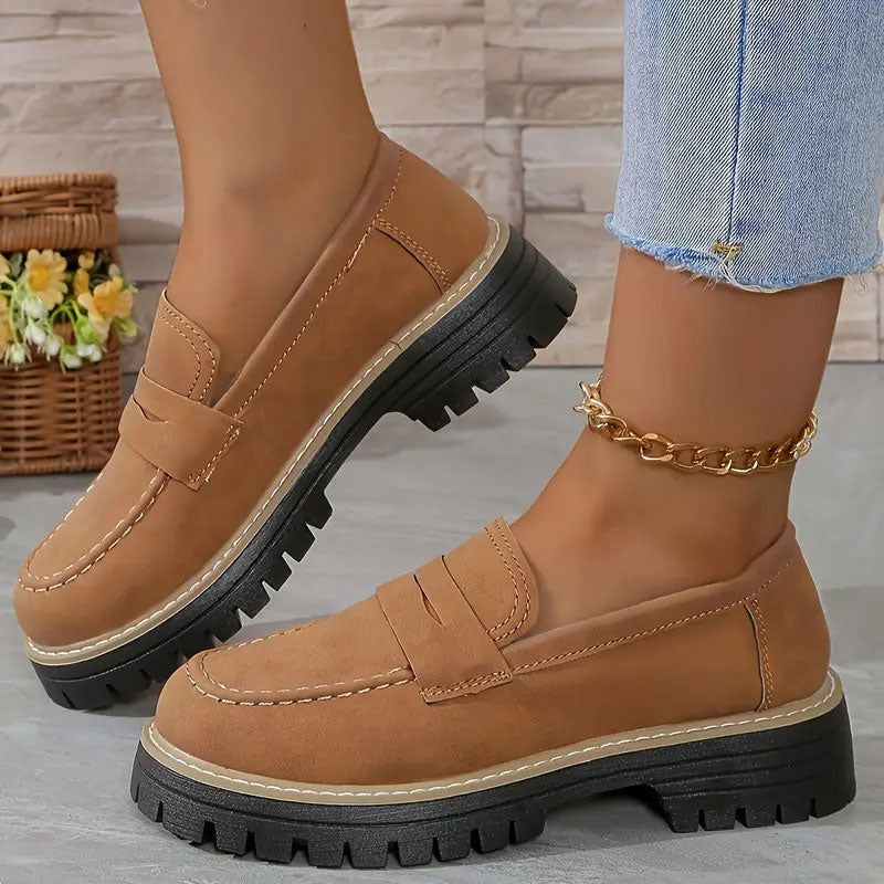 Mocassins à plateforme confortables pour femmes