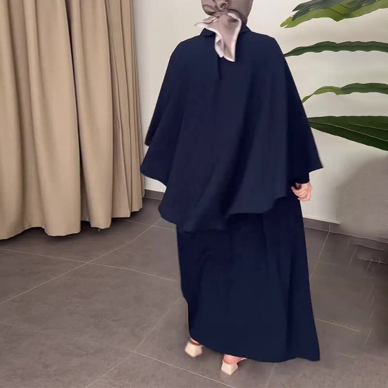 đ„Promotion vendredi noir 49% de rĂ©ductionđ„ Robe Ă©lĂ©gante avec col rabattu et superposition pour femmes