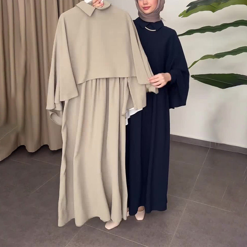đ„Promotion vendredi noir 49% de rĂ©ductionđ„ Robe Ă©lĂ©gante avec col rabattu et superposition pour femmes