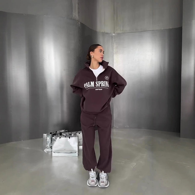 🔥Offre de Noël 50% de réduction🎅 Ensemble 2 pièces tendance et décontracté pour femmes
