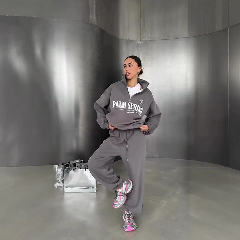 🔥Offre de Noël 50% de réduction🎅 Ensemble 2 pièces tendance et décontracté pour femmes