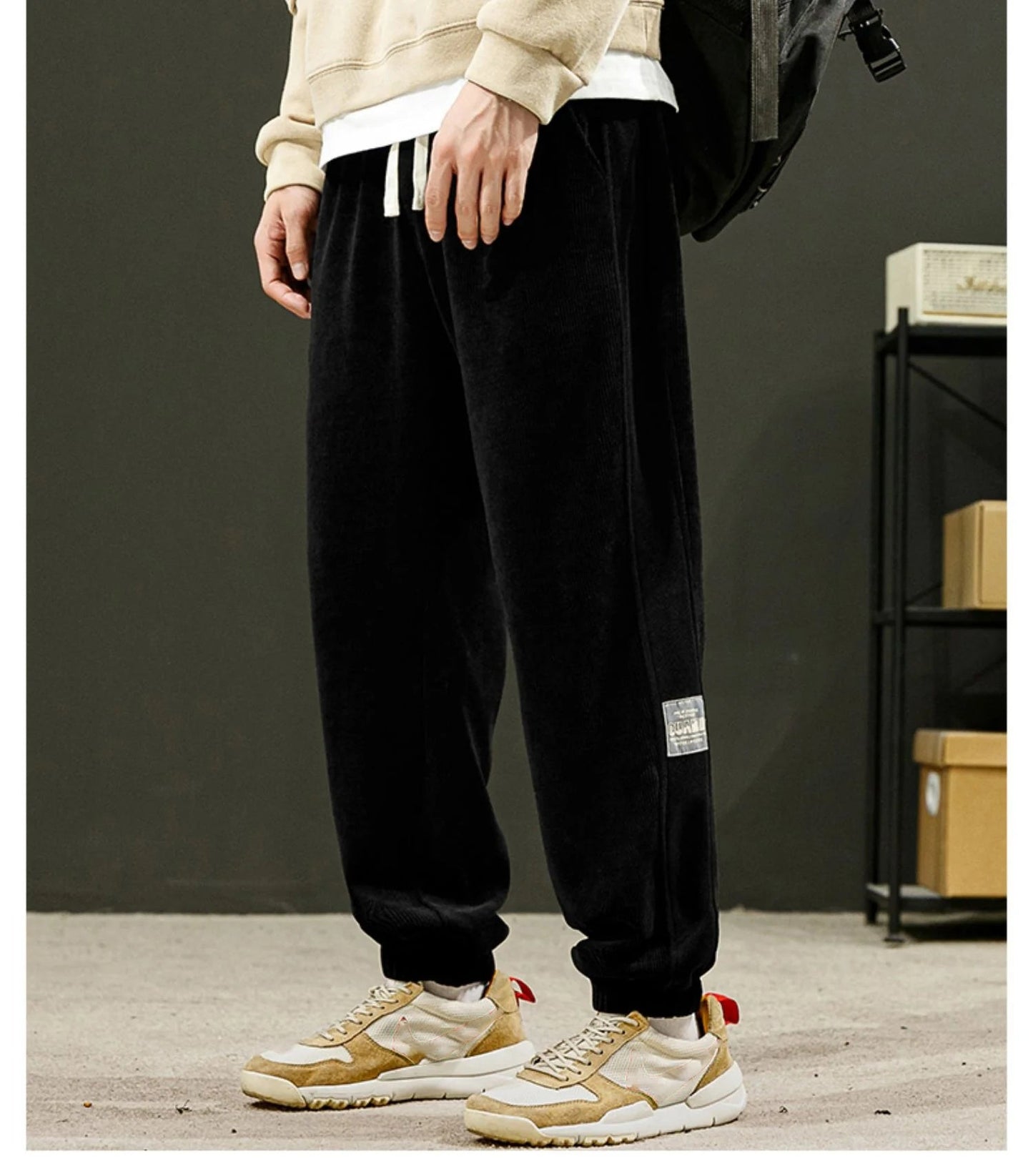 ăđ„EN VENTEăđPantalon dĂ©contractĂ© en velours cĂŽtelĂ© pour hommes