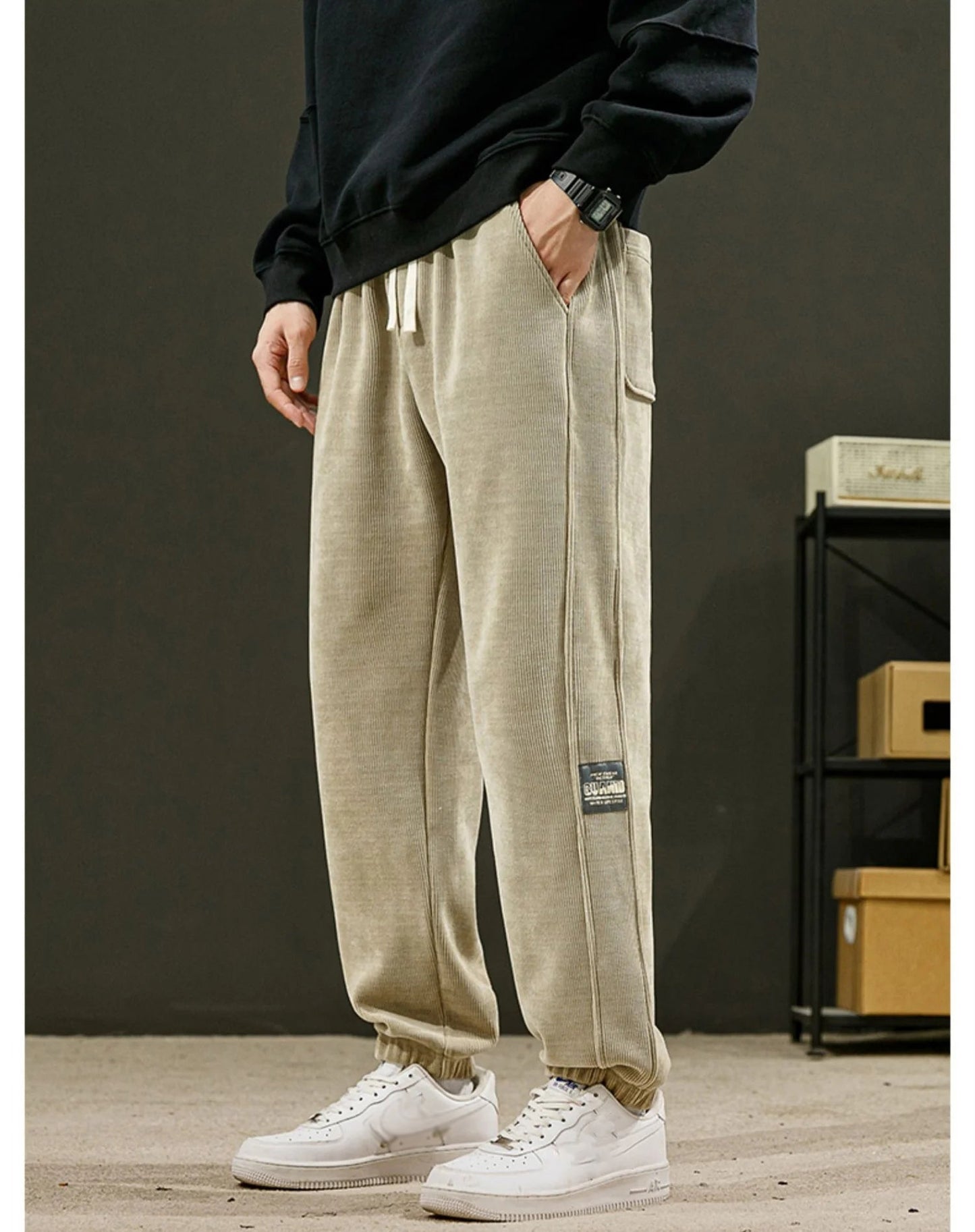 ăđ„EN VENTEăđPantalon dĂ©contractĂ© en velours cĂŽtelĂ© pour hommes