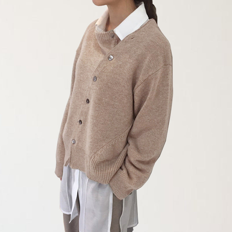đ§„Pull boutonnĂ© irrĂ©gulier pour femmes