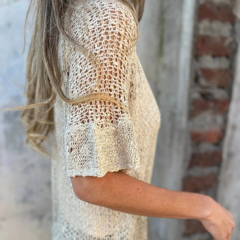 đ2025 Spring Sale - 49% de rĂ©duction!đ„ Top tricotĂ© uni pour femme avec un bouton