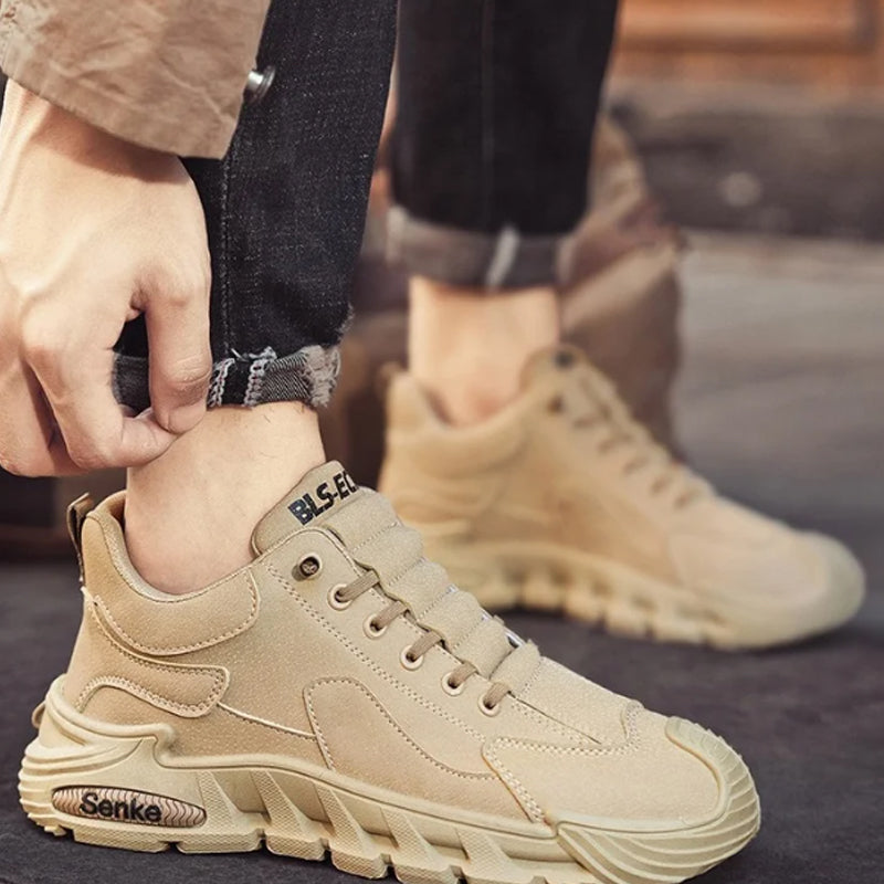 🔥Chaussures de marche décontractées à semelles épaisses et antidérapantes pour hommes
