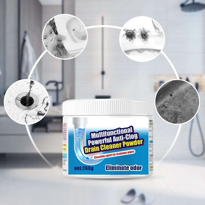 🔥🚽Un must pour tous les ménages🫧Poudre nettoyante multifonctionnelle et puissante contre les bouchons d'égout