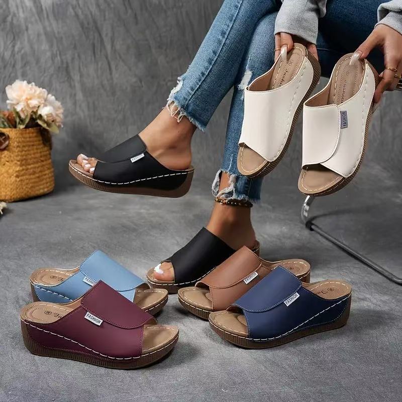 đ„Sale 49% offđ„Casual Wedge Slide sandales pour femmes