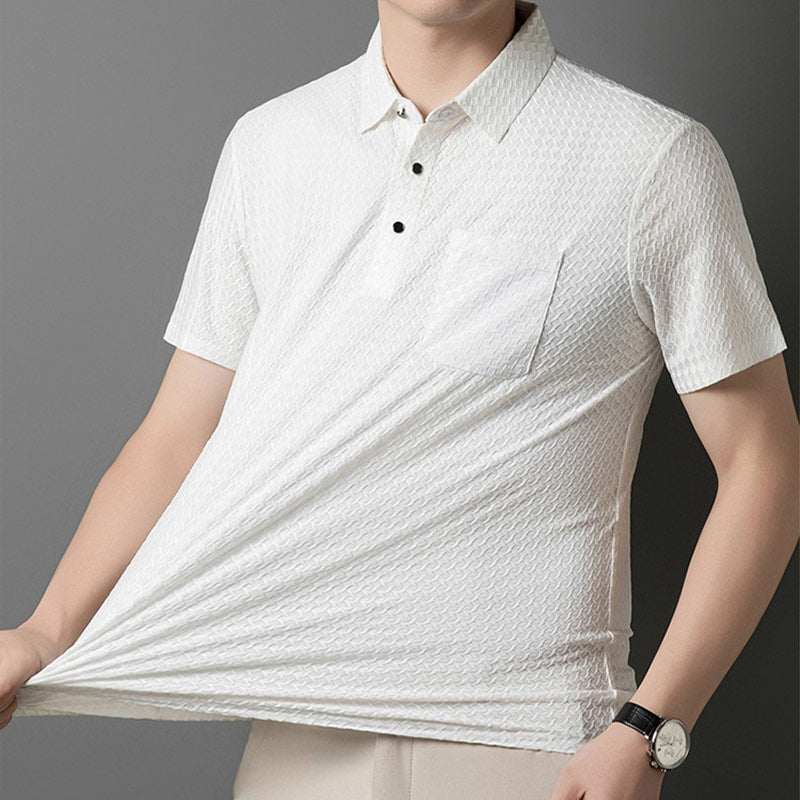 ⏳ 50 % de réduction💥Chemise à manches courtes texturées pour hommes