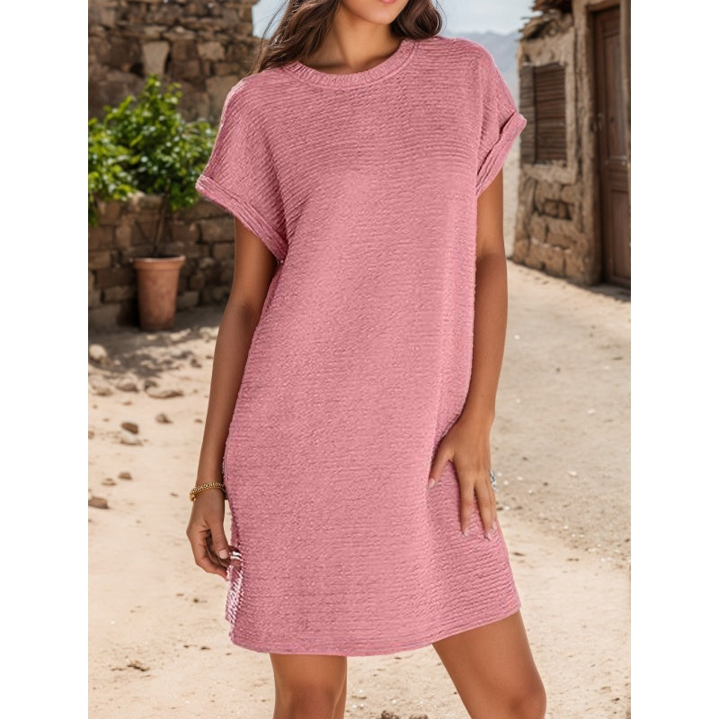 💃Robes amples à manches roulées et à poches pour femmes