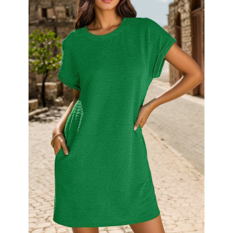 💃Robes amples à manches roulées et à poches pour femmes