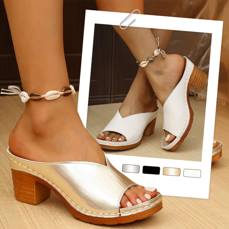 🌸Soldes d'été 50% de réduction🌸Sandales orthopédiques pour femmes avec talon bloc
