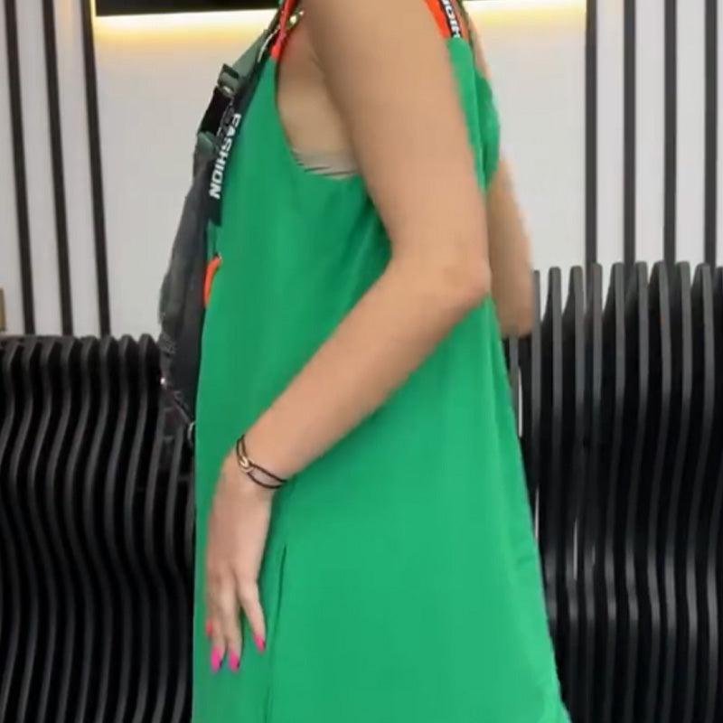 💖Dernier jour de soldes -50%💖Robe décontractée imprimée sans manches pour femme
