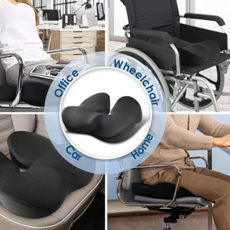 🔥💺Le coussin de siège en mousse à mémoire de forme le plus confortable de 2025 - Soulage les douleurs du dos et du coccyx !