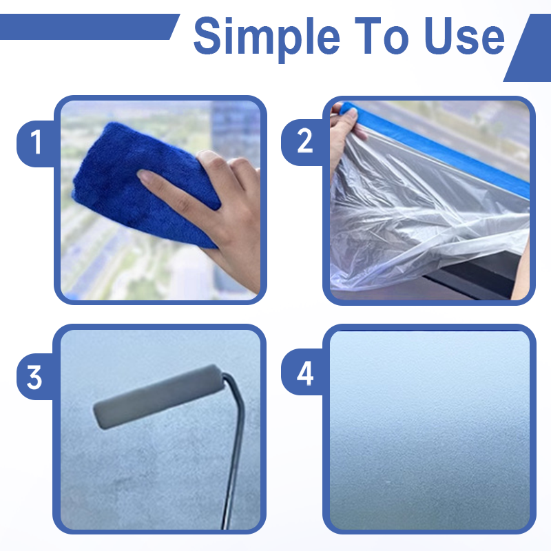 Peinture pour verre dépoli à séchage rapide et translucide pour le vent