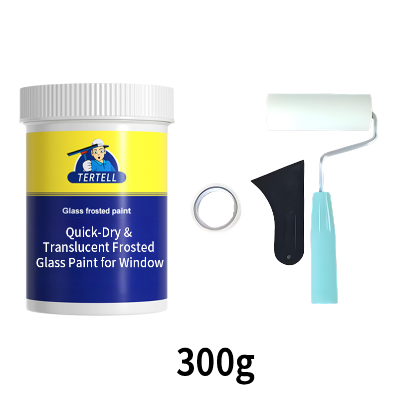 Peinture pour verre dépoli à séchage rapide et translucide pour le vent