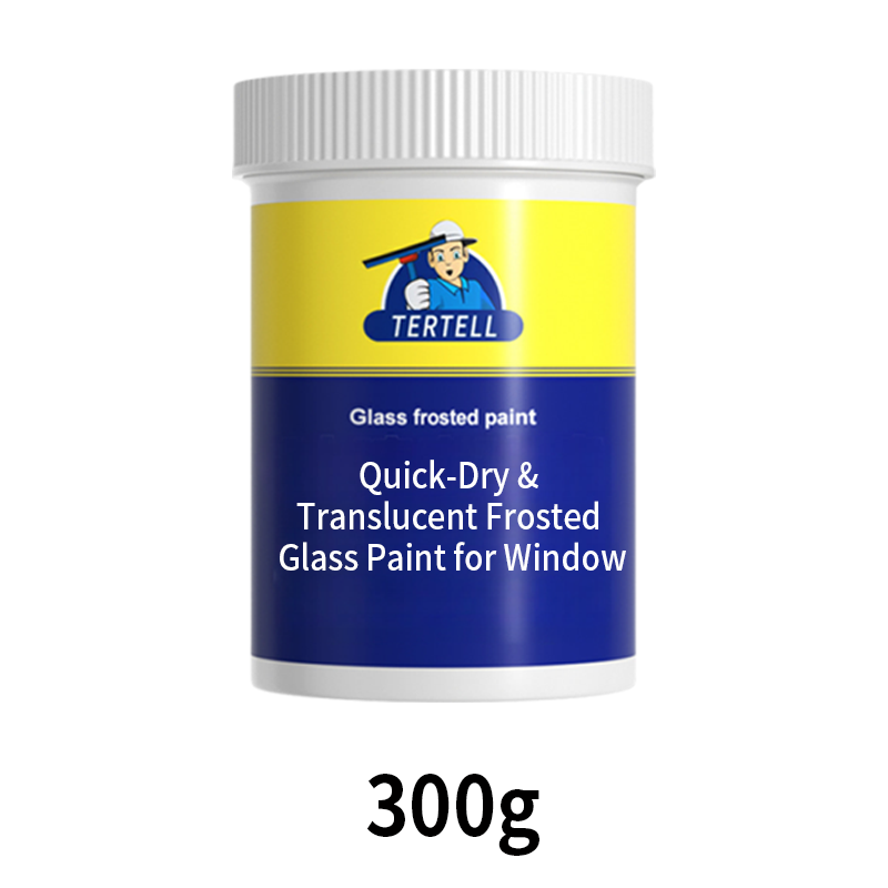 Peinture pour verre dépoli à séchage rapide et translucide pour le vent