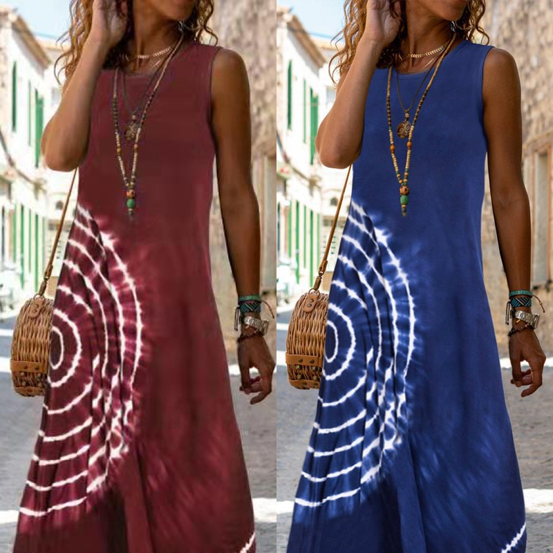 💕Robe midi décontractée sans manches pour femme