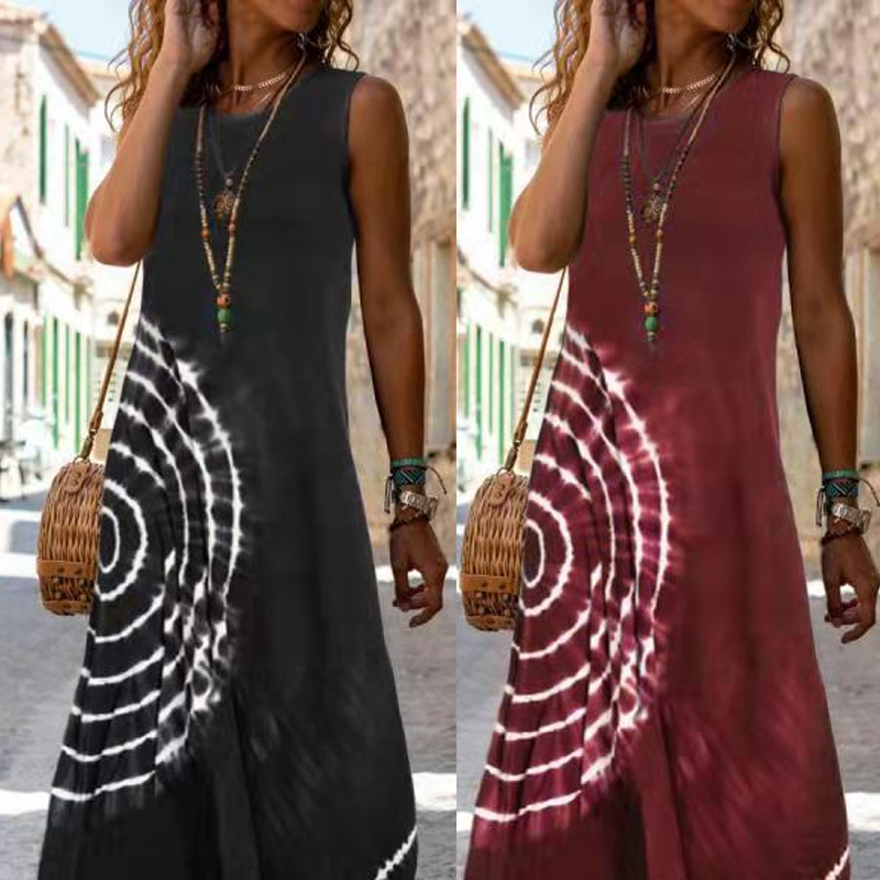 💕Robe midi décontractée sans manches pour femme
