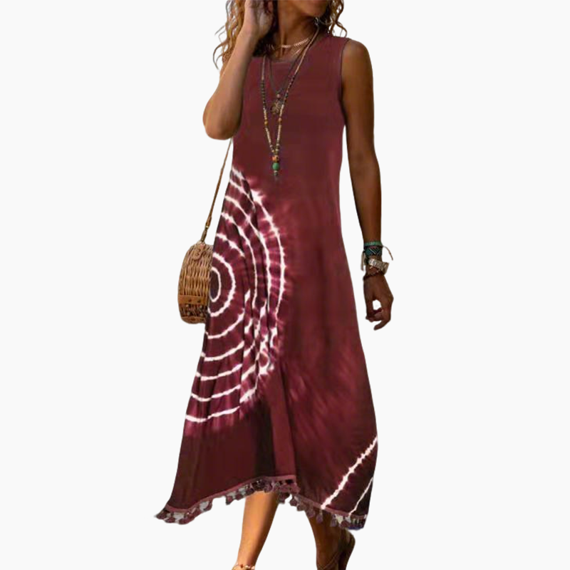 💕Robe midi décontractée sans manches pour femme