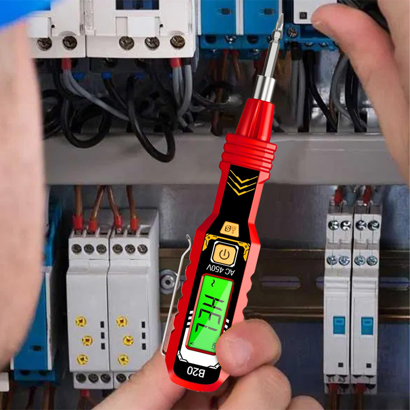 📢Durée limitée 50% de réduction✨Testeur de Tension Sans Contact avec Écran LCD