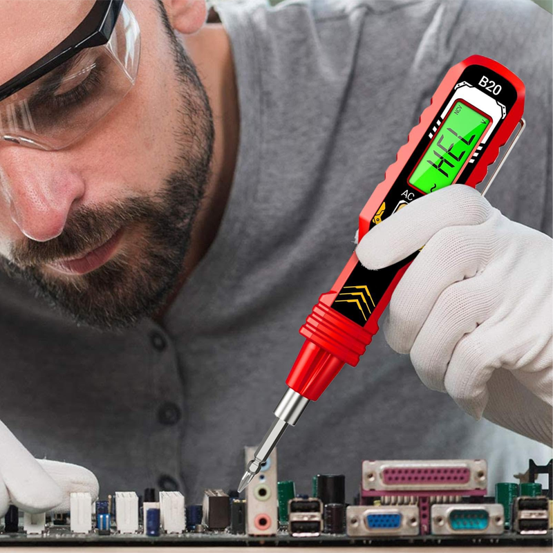 📢Durée limitée 50% de réduction✨Testeur de Tension Sans Contact avec Écran LCD