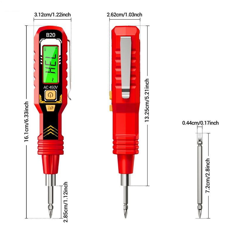 📢Durée limitée 50% de réduction✨Testeur de Tension Sans Contact avec Écran LCD