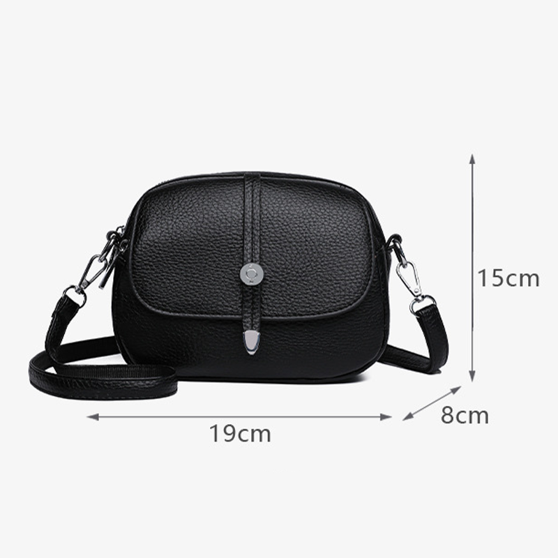 Sac léger à bandoulière de couleur unie pour femmes