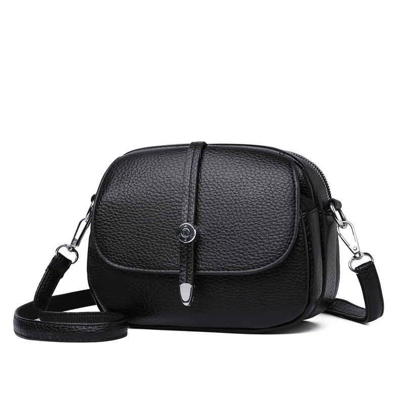 Sac léger à bandoulière de couleur unie pour femmes