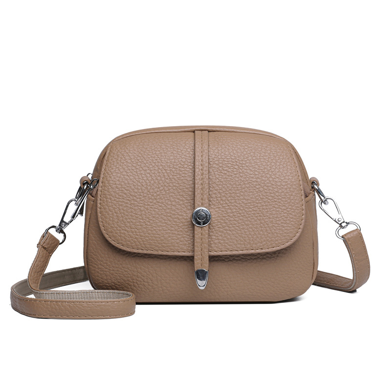 Sac léger à bandoulière de couleur unie pour femmes