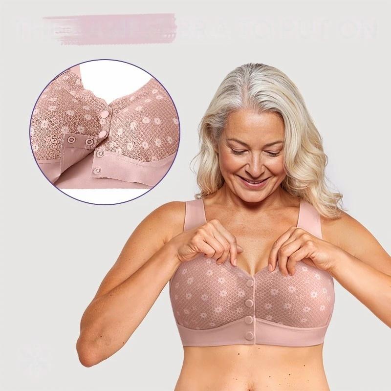 🔥Achetez 1 obtenez 1 gratuit🔥Soutien-gorge confortable à fermeture frontale et sans armature pour femmes