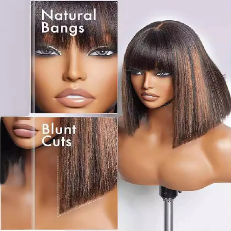 🎁💇♀️ Jusqu’à -60 % ! Perruque carrée mi-longue pour femme — Style tendance & cheveux ultra-naturels ✨💕