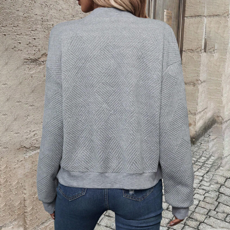 Cardigan à fermeture éclair pour femmes, décontracté et à la mode
