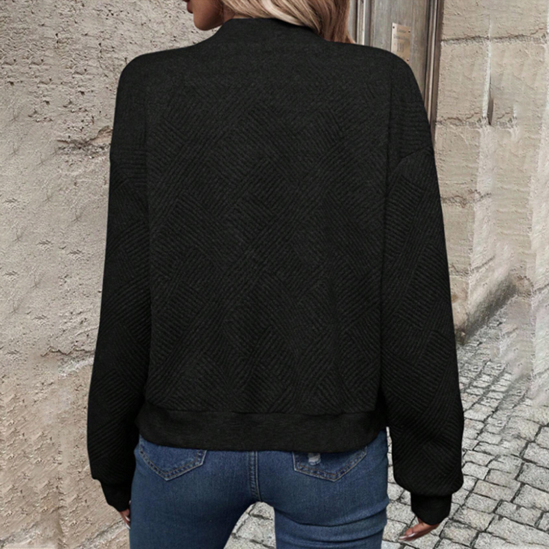 Cardigan à fermeture éclair pour femmes, décontracté et à la mode
