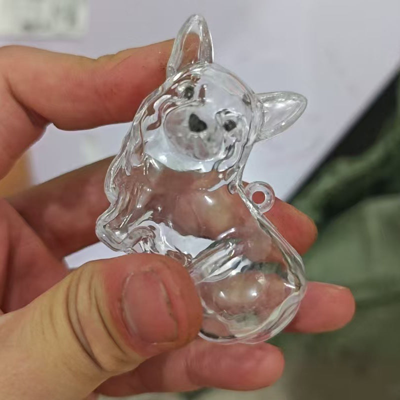 🐶Chien collectionneur de poils Porte-clés breloque boîte de rangement commémorative