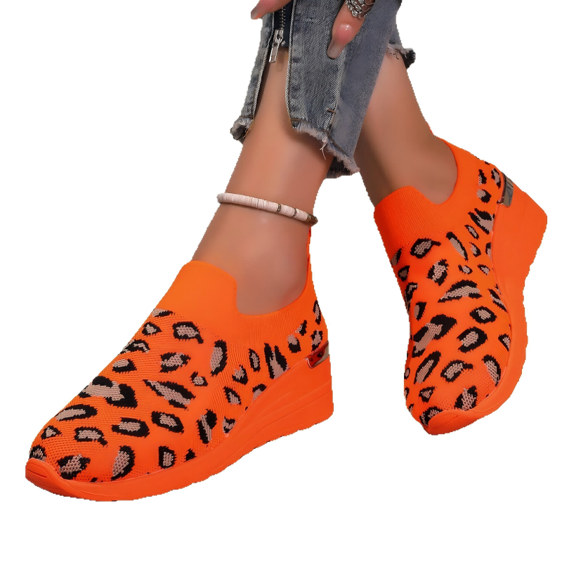 Chaussures en maille respirantes et confortables à semelles épaisses pour femmes